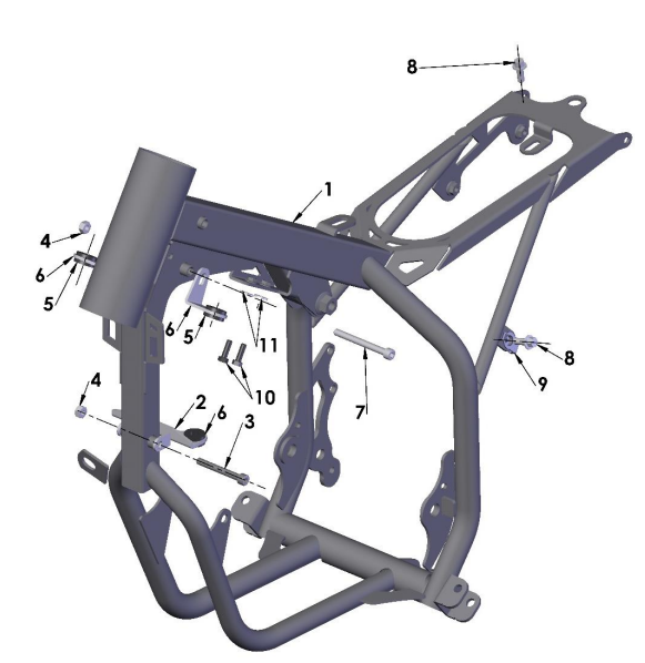 2021-CX50JR Parts- Frame- Mounting Hardware II