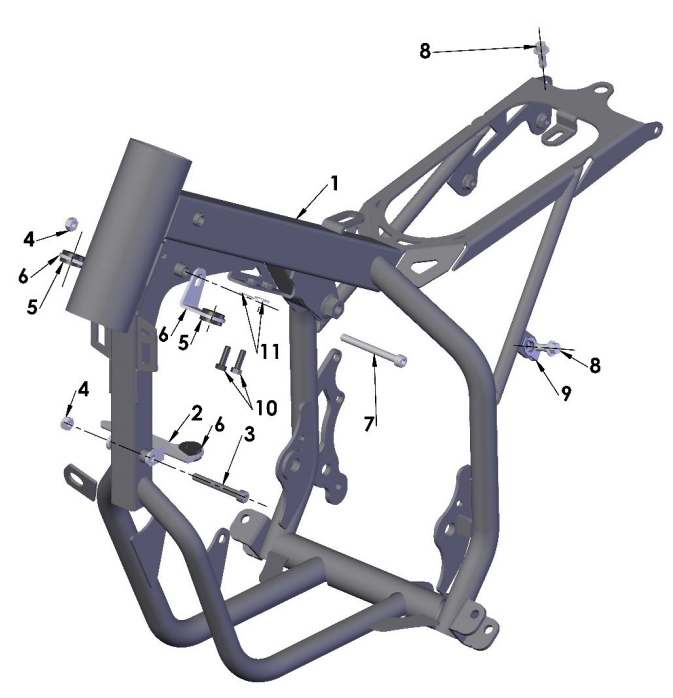 2021-CX50P3 Parts- Frame- Mounting Hardware II