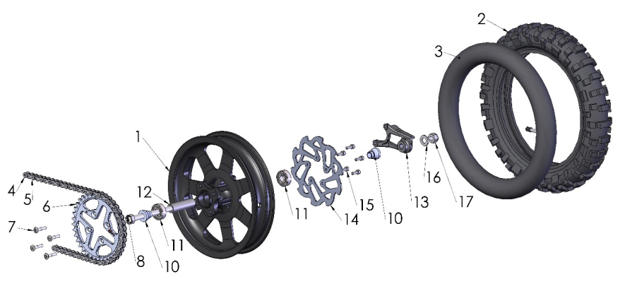 2021-CX50P3 Parts- Rear Wheel