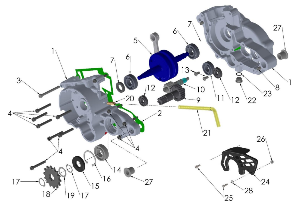 2021-CX50SRX Parts- Engine- Bottom End and Transmission