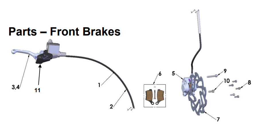 2021-CX50SRX Parts- Front Brakes