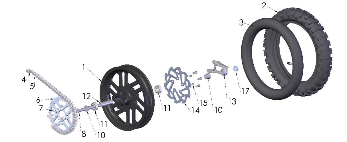 2021-CX50SRX Parts- Rear Wheel