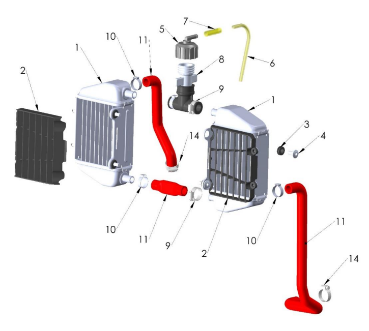 2021-CX50SRx-FWE Parts- Coolant System