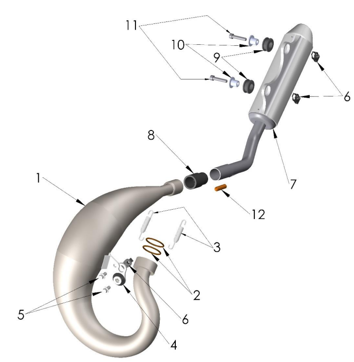 2021-CX50SRx-FWE Parts- Exhaust System