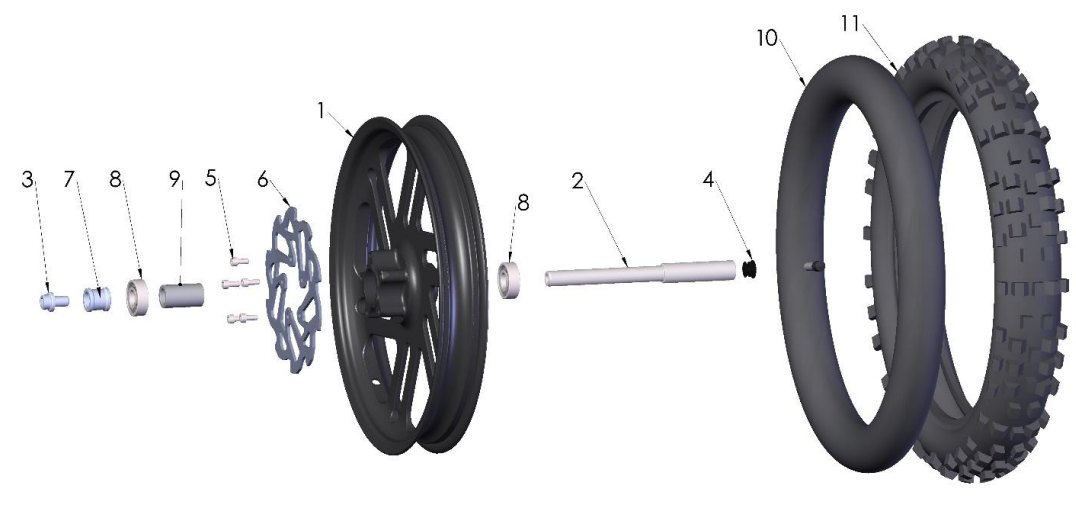 2021-CX50SRx-FWE Parts- Front Wheel