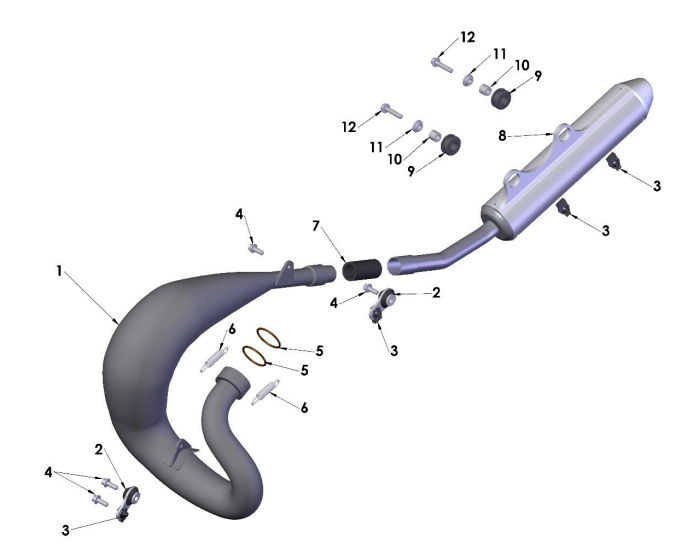 2021-CX65 Parts- Exhaust System