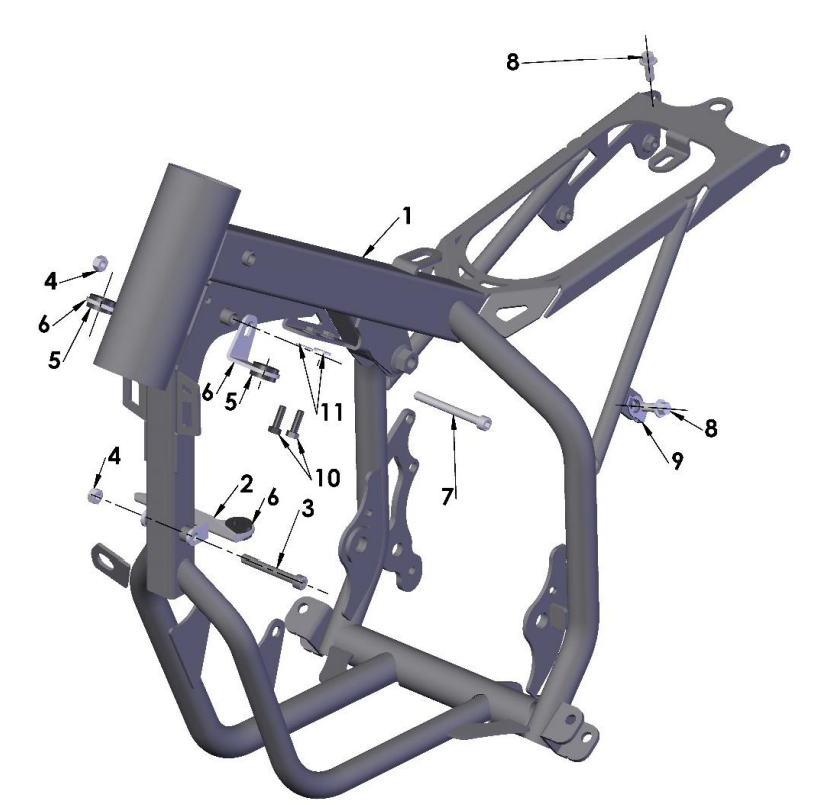 2022-CX50JR Parts- Frame- Mounting Hardware II