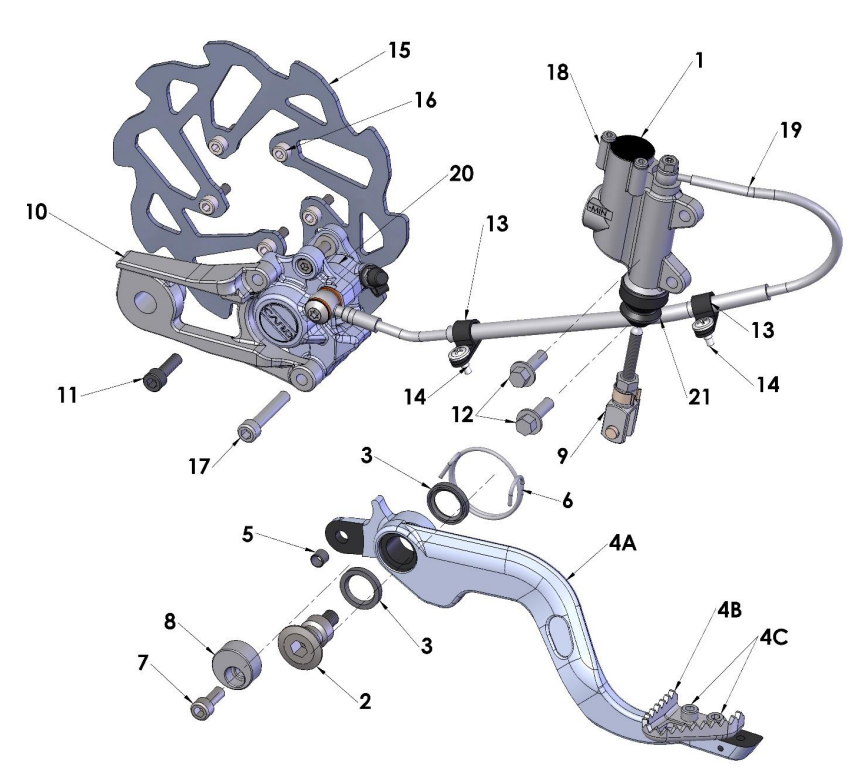 2022-CX50P3 Parts- Rear Brake