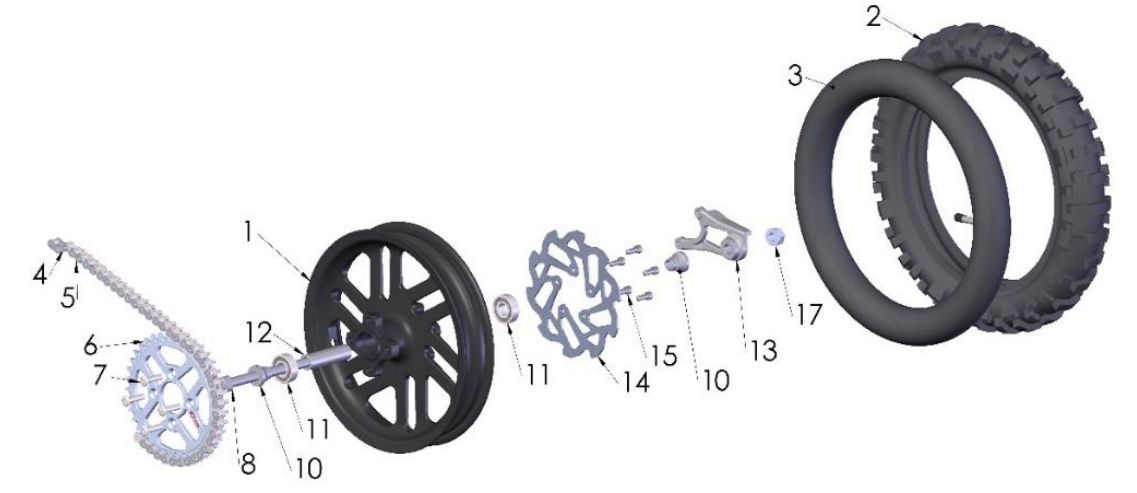 2022-CX50P3 Parts- Rear Wheel