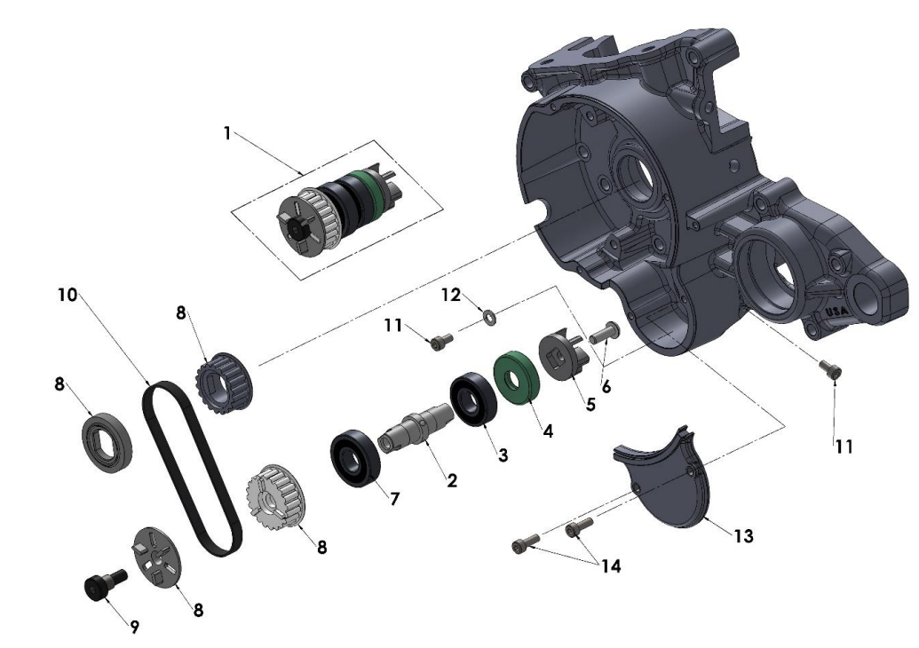 2022-CX50SR-KING Parts- Engine- Water Pump