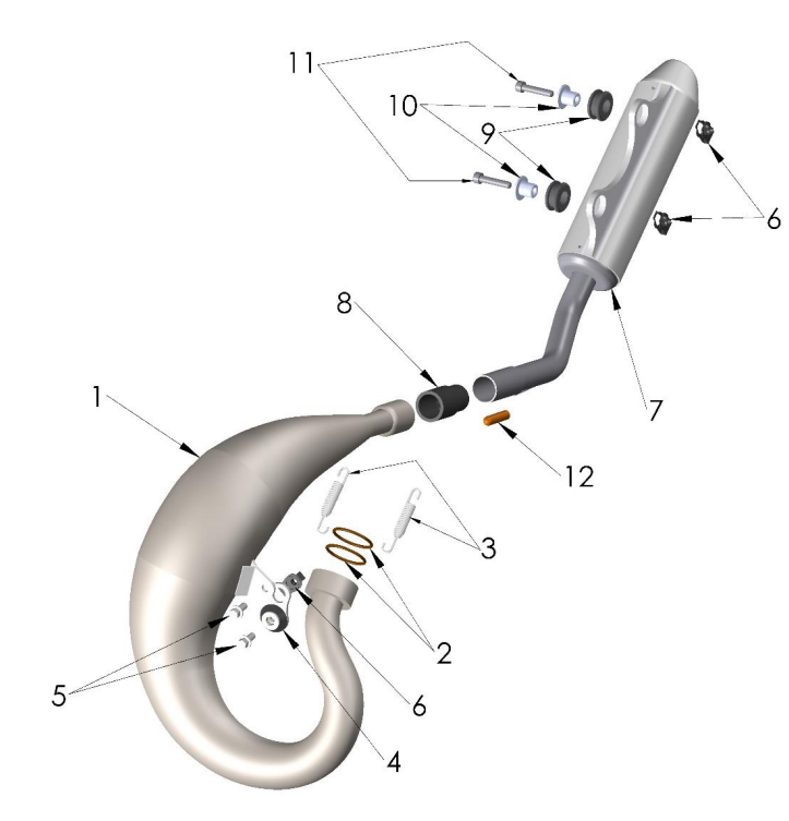 2022-CX50SR-KING Parts- Exhaust System