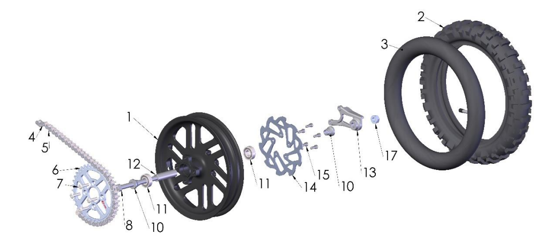 2022-CX50SR-KING Parts- Rear Wheel