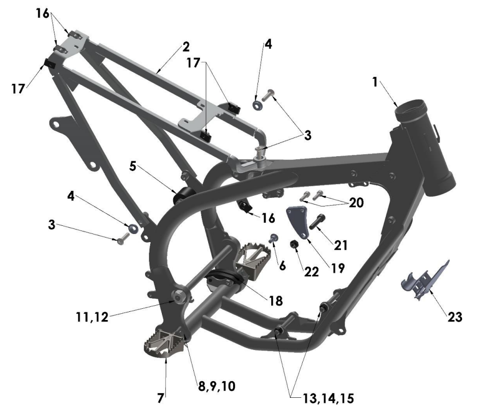 2022-CX65 Parts- Frame