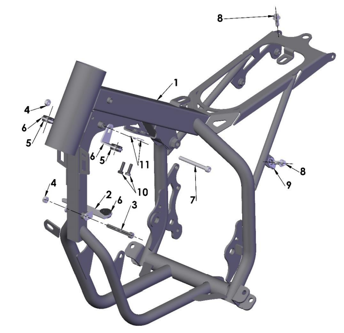 2023 CX50JR Parts- Frame- Mounting Hardware II