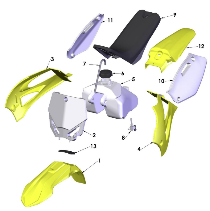 2023 CX50JR Parts- Plastic & Seat