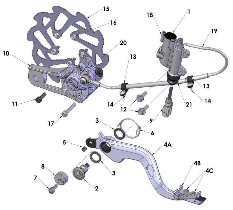 2023 CX50JR Parts- Rear Brake