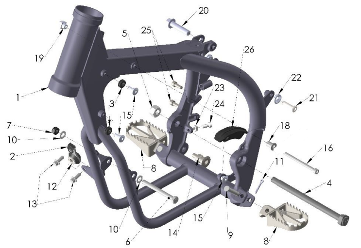 2023 CX50SR KING Parts- Frame I