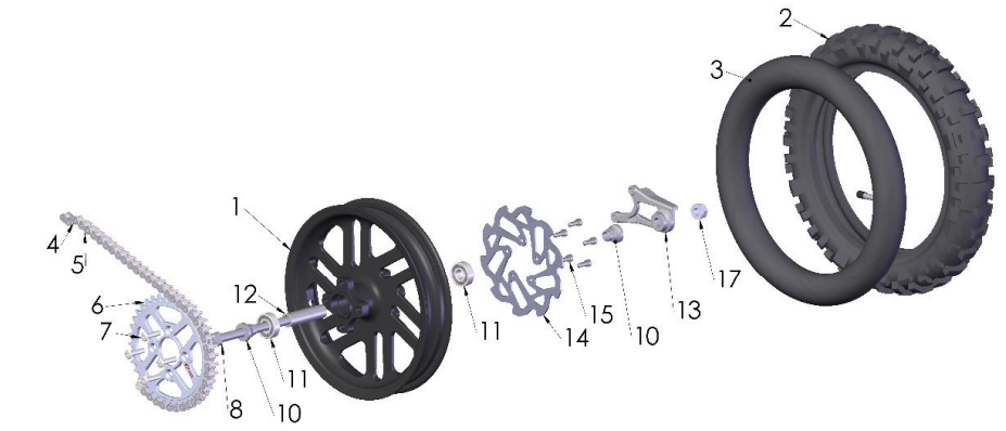 2023 CX50SR KING Parts- Rear Wheel