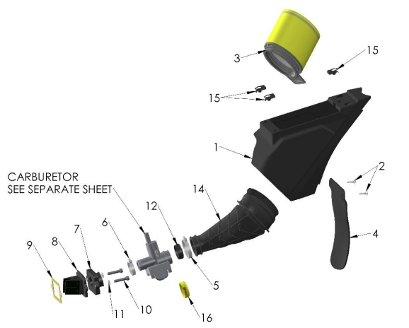 2023 CX50SRx FWE Parts- Airbox & Inlet System