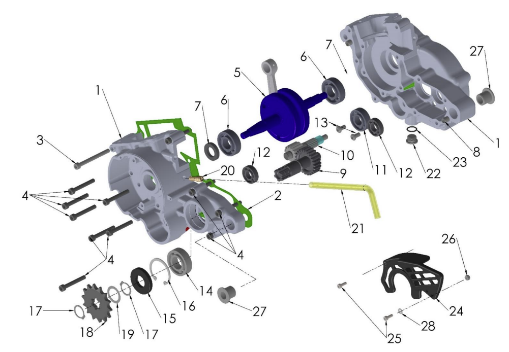 2023 CX50SRx FWE Parts- Engine- Bottom End and Transmission