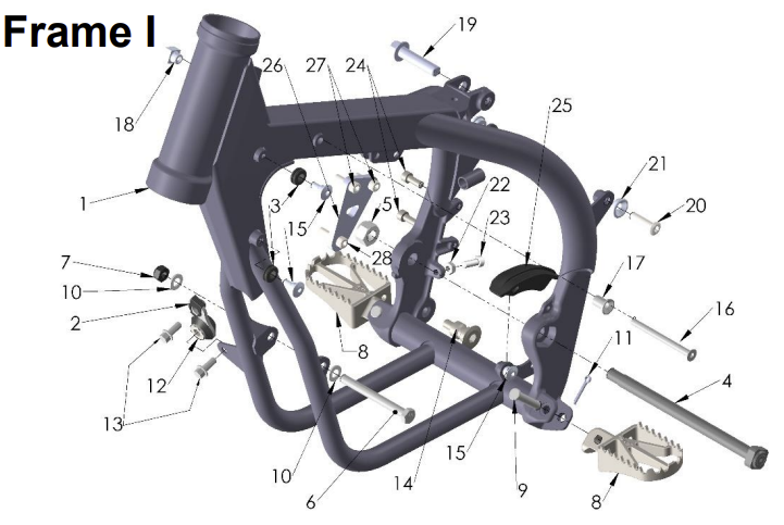 2023 CX50SRx FWE Parts- Frame I