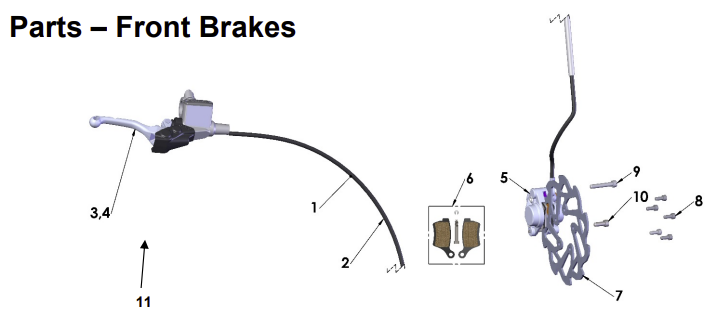 2023 CX5E Parts- Front Brakes