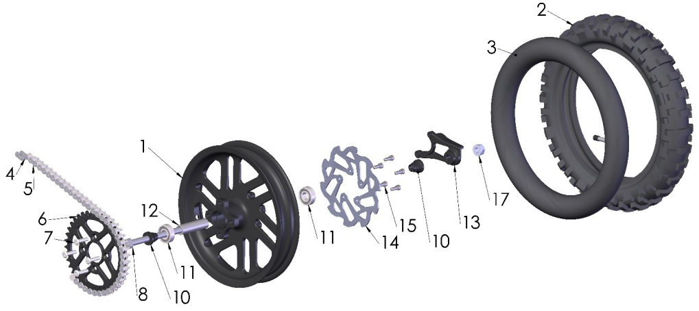 2023 CX5E Parts- Rear Wheel