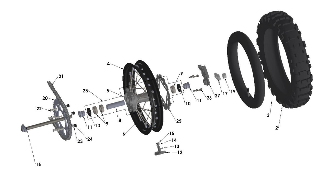 2023 CX65 Parts- Rear Wheel