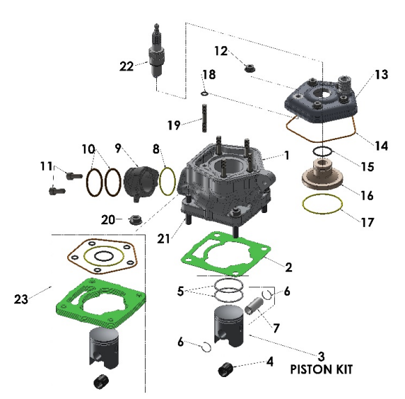 2024 CX50FWE ANNIVERSARY Parts – Engine – Top End