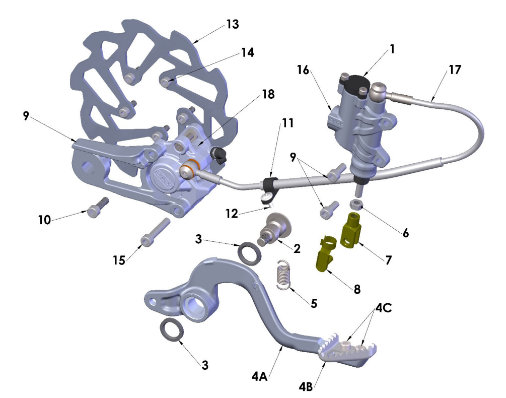 2024 CX50FWE ANNIVERSARY Parts – Rear Brake