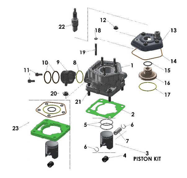 2024 CX50FWE Parts – Engine – Top End