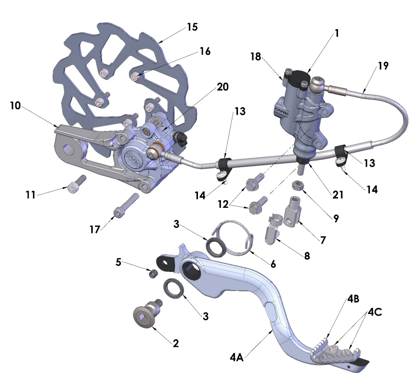 2024 CX50JR Parts - Rear Brake System