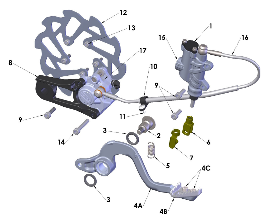 2024 CX5E Parts – Rear Brake