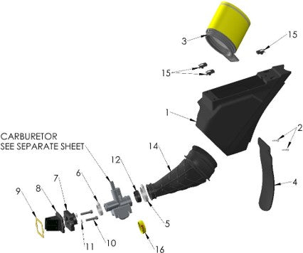 2025 CX50FWE Parts – Airbox & Inlet System