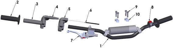 2025 CX50FWE Parts – Bars and Controls