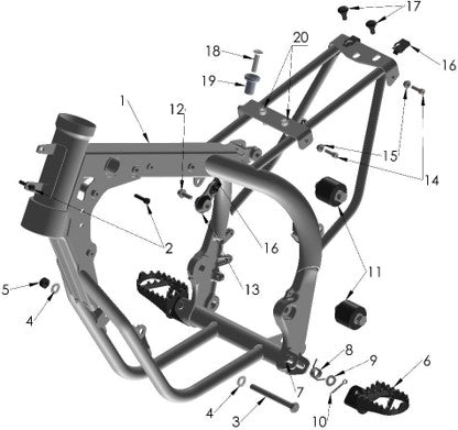 2025 CX50JR Parts – Frame – Mounting Hardware I