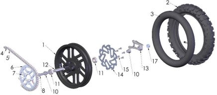 2025 CX50JR Parts – Rear Wheel