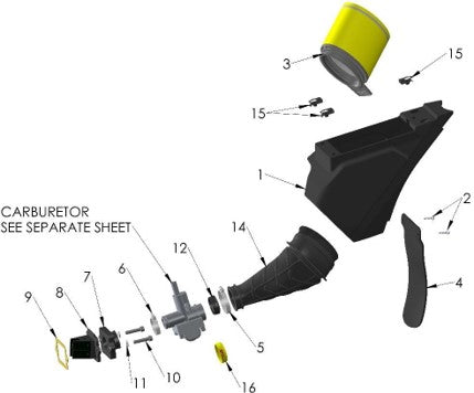 2025 CX50SR Parts - Airbox & Inlet System