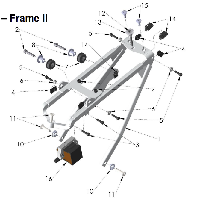 2025 CX50SR Parts – Frame II