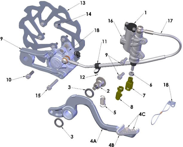 2025 CX50SR Parts – Rear Brake