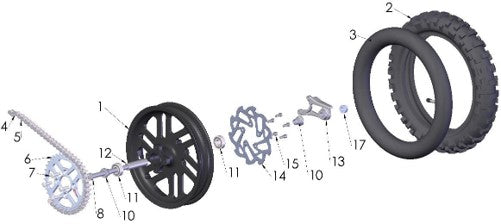 2025 CX50SR Parts – Rear Wheel