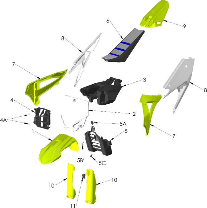 2025 CX5E Parts – Plastic Bodywork & Seat