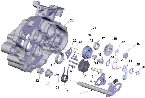 2025 CX65 Parts – Engine – Shift Mechanism