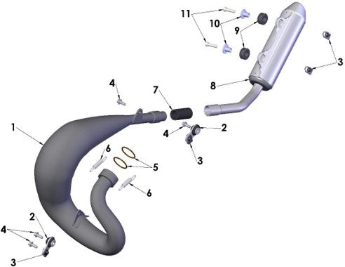 2025 CX65 Parts – Exhaust System