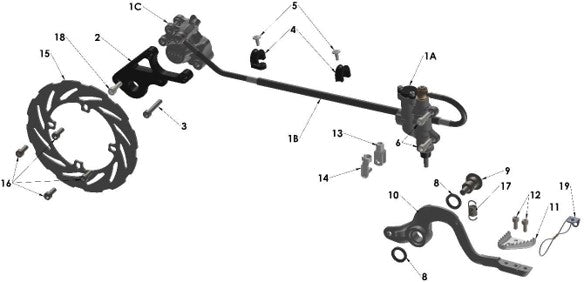 2025 CX65 Parts – Rear Brake