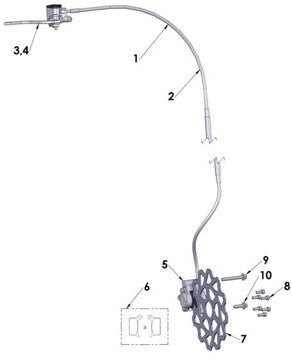 2012 Cobra 50 Big Wheel Parts – Front Brakes