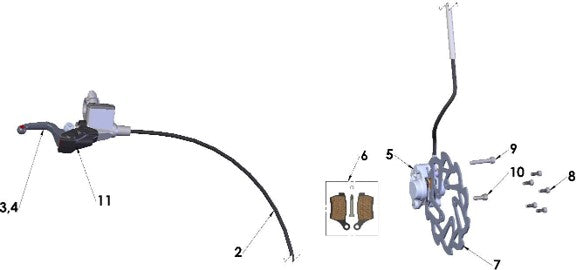 2018 Cobra 50P3 Parts – Front Brakes