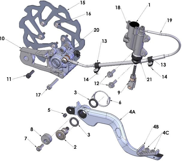 2018 Cobra 50P3 Parts – Rear Wheel