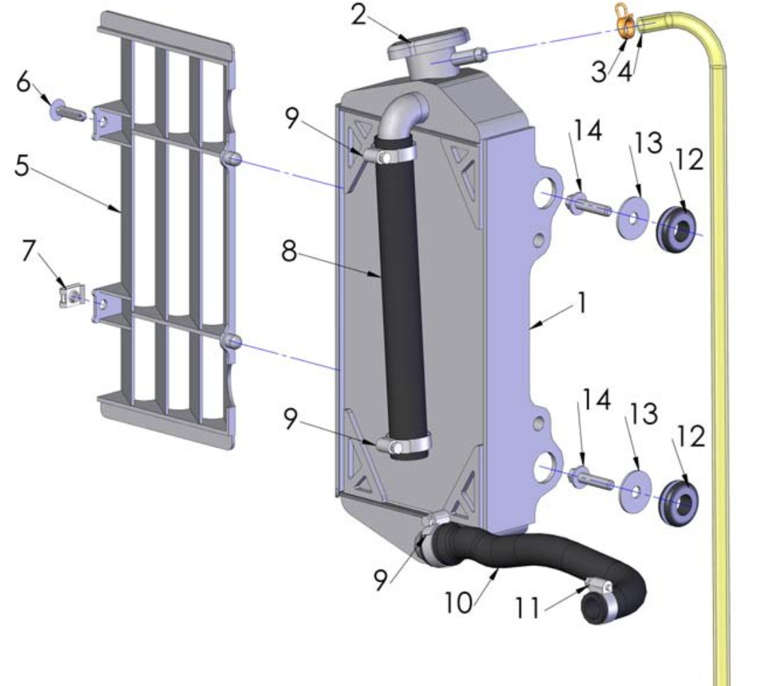 2012 Cobra CX65 Parts – Coolant System