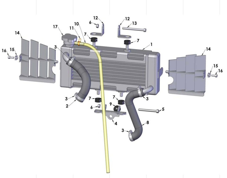 2012 Cobra 50JR Parts – Coolant System